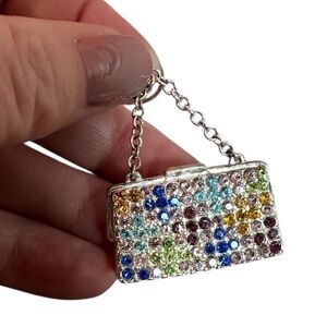 #613 Vintage Monet Miniature Purse Handbag Lapel Pin Brooch